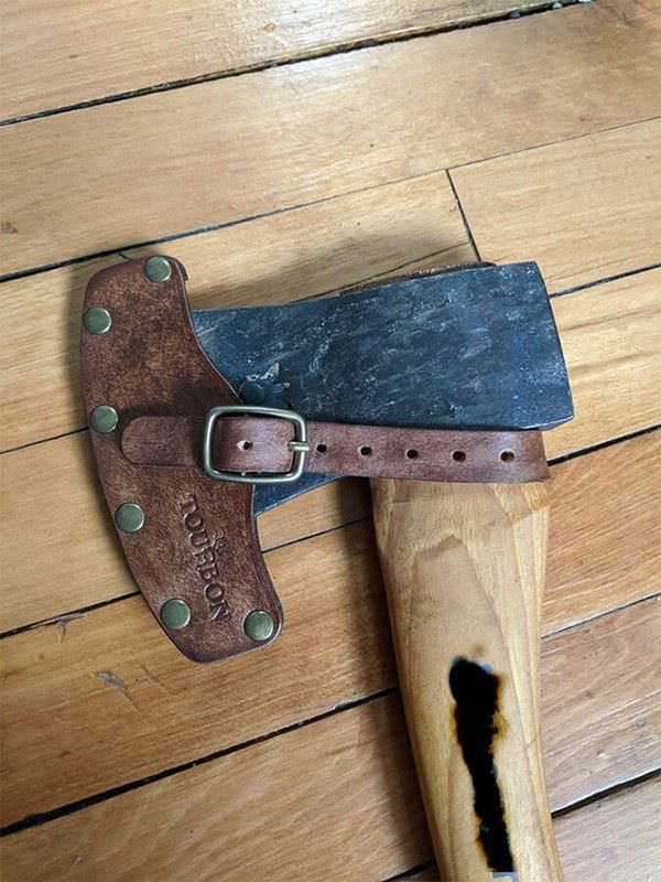 axe sheath leather