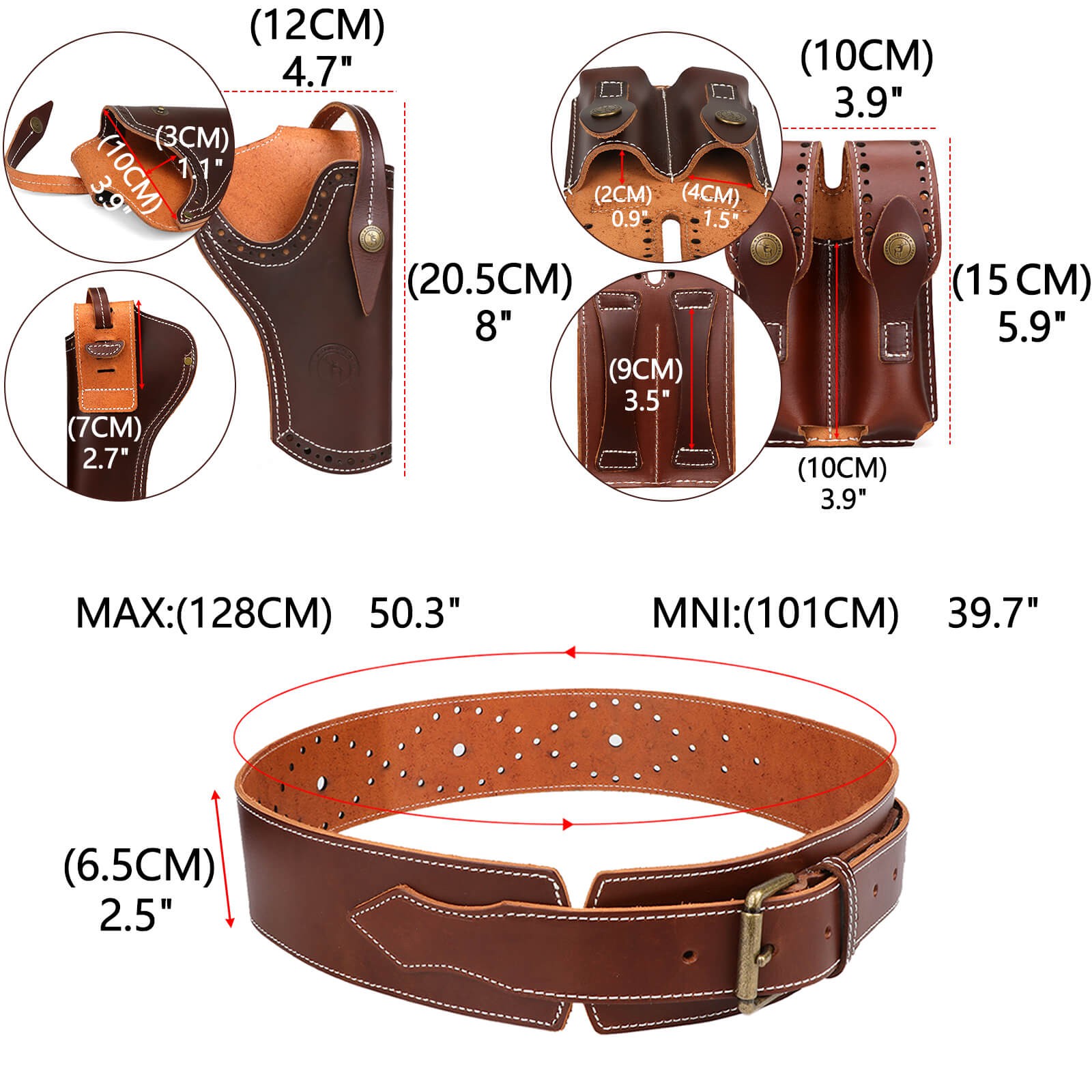 Leather Gun Holster for 1911 18 Leather Gun Holster for 1911 18