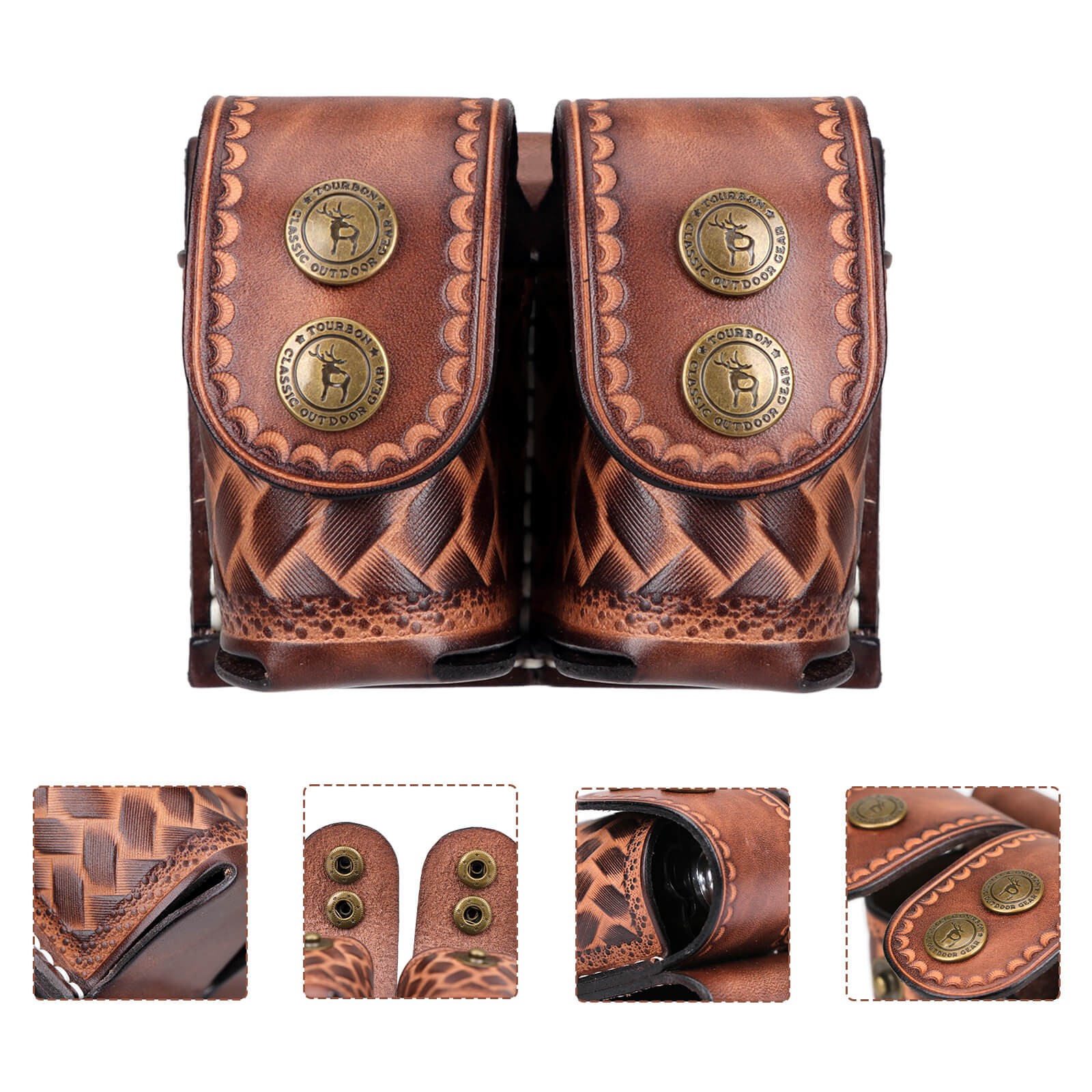 Leather Double Speedloader Pouch 1 Leather Double Speedloader Pouch 1