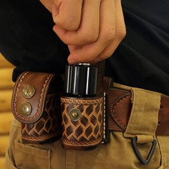 Leather Double Speedloader Pouch 19 Leather Double Speedloader Pouch 19