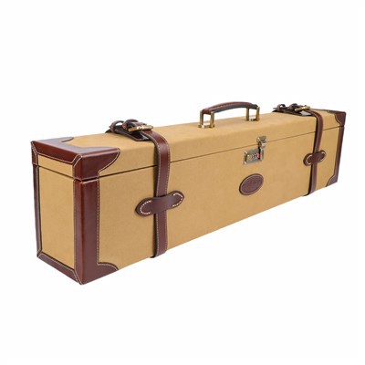 Sarung Motor Senapang patah Tunggal Kulit Kanvas Klasik 28"~32" Dengan Kunci