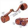 Leather Rifle Scope Cover With Adjustable Strap-khaki