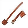 Leather Rifle Scope Cover With Adjustable Strap-khaki
