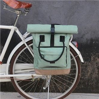 Nylon Roll-top Clip-On Market Shopper Tote Bag